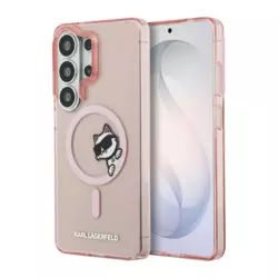Maska Karl Lagerfeld IML Peekaboo Choupette MagSafe za Samsung S26 Ultra/ S948B roze
