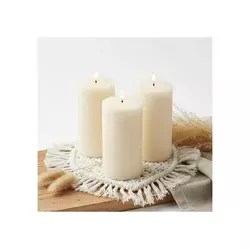 SET 3x LED sveća BRILLO LED/3xAAA 15 cm krem boje + daljinski upravljač
