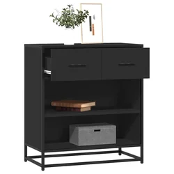 komoda crna 68x35x76 cm konstruirano drvo