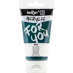 Akrilna barva DARWI Acryl 75 ml - Angleško zelena