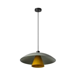Osram - Luster na sajli DECOR FLYING MUSHROOM 1xE27/25W/230V, prečnik 50 cm, zelena