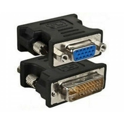 E-GREEN Adapter DVI-I Dual Link (M) - VGA D-sub (F) crni