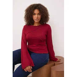 Trendyol Curve Ženska bluza Tbbaw26Af00017, Bordo