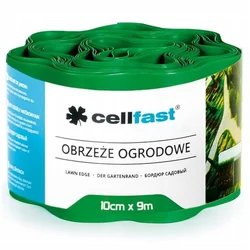Cellfast Zelena plastična vrtna obroba 10 cm x 9 m