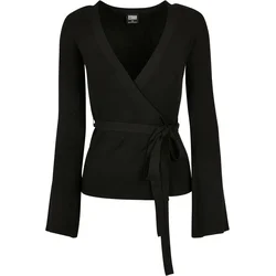 Womens ribbed knit sweater black