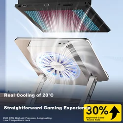 Jichuan Postolje za laptop sa ventilatorom, Srebrne boje