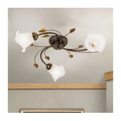 Orion DL 7-788/3 - Plafonski luster SISI 3xE14/40W/230V O 60 cm bronza/patina