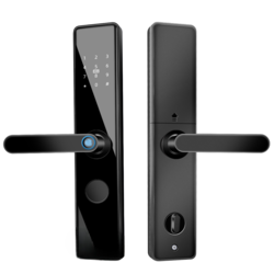 Smart Nest Pametna brava 9 sa otiskom prsta i šifrom, Crna