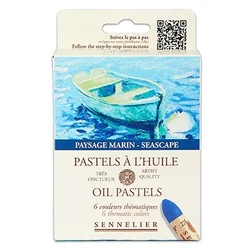Eli Oljni pasteli Seascape, 6 barv