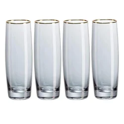 shumee Komplet 4 kozarcev za prosecco - kolekcija Black & Gold