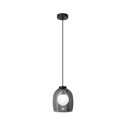 Zambelis 22051 - Luster na sajli 1xG9/5W/230V, prečnik 18 cm, crne boje