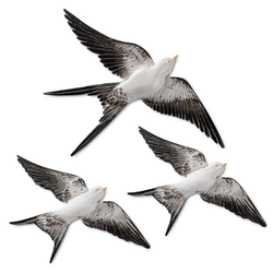 Aberto Design Zidna dekoracija Flying Swallow 2, 3 komada