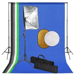 Fotografska oprema sa svjetlima softbox, pozadinom i reflektorom