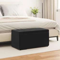 vidaXL Stolica Črna 81 x 41 x 40 cm Samet in Umetno Leseno