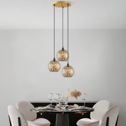 Opviq Luster Selcuklu-Mr-787-1, 37x37x117cm, IP20, Zlatne boje