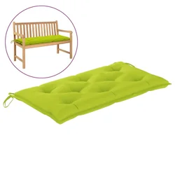 Jastuk za vrtnu klupu jarkozeleni 100x50x7 cm od tkanine Oxford