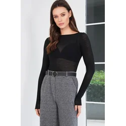 Trend Alacati Stili Ženska bluza Alc-X14794, Crna