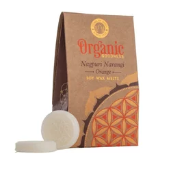 Ekološki talilni vosek v kovancih Flower of Life,Na gpuri Narangi - Orange