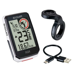 SIGMA kolesarski računalnik Rox 2.0, Top mount set, bela