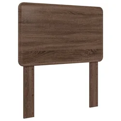 Vidaxl Vzglavje Rjav hrast Konstruiran les