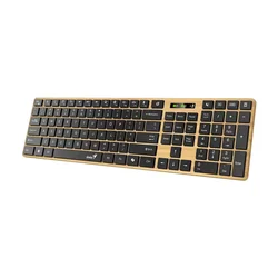 SlimStar 7250BT, AI, Pine Wood US wireless tastatura