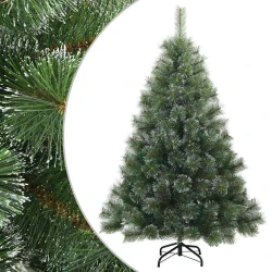 Umjetno Zglobno Božićno Drvo Snijeg Preplačeno Zelena 150 cm