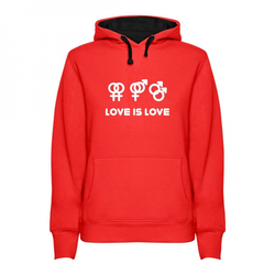 Hoodie womens Love is Love