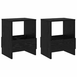 Polica za časopise 2 pcs Crni hrast 35 x 30 x 45 cm