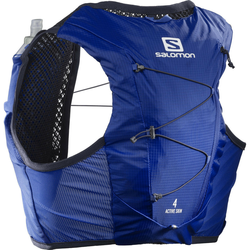 Prsluk za trčanje Salomon Active Skin 4 With Flasks Veličina ledja ruksaka: L/XL / Boja: plava