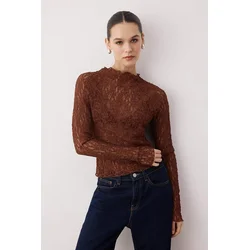 Trendyol Milla ženska bluza Twoaw26Bz00048, braon