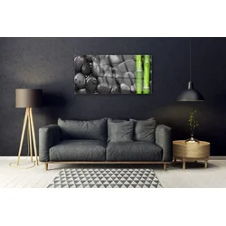 tulup.si Slika na steklu Stem bamboo spa 120x60 cm 2 obešalnika