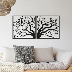 Atelier Del Sofa Zidna dekoracija Tree, 100x50 cm, 1.5 mm, Crna