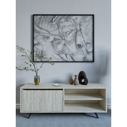 Hanah Home TV komoda Maku, 120x47x35 cm, Krem