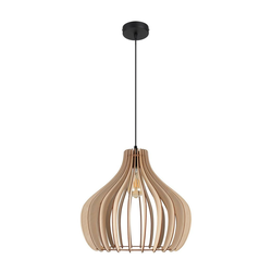Luster na sajli WILL 1xE27/60W/230V crne boje