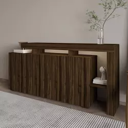 HANAH HOME Komoda Beliz Walnut