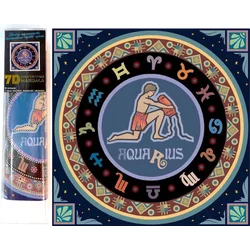 Norimpex Diamantna slika 7D Zodiakalni znak: Vodnar 30x30 cm