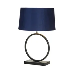 Searchlight EU93101AZ - Stona lampa ELEGANT 1xE27/60W/230V plava