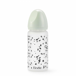ELODIE DETAILS Staklena flašica za hranjenje Dalmatian Dots, Belo - crna