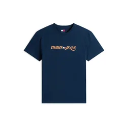 Tommy Jeans Majica marine/žafran