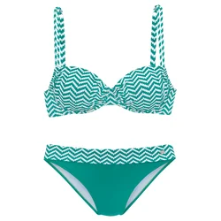 JETTE Bikini  siva / bela