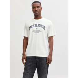 JACK & JONES Majica JJEDenver modra/temno modra/bela