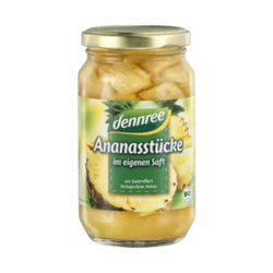 Ananas komadi u soku BIO Dennree 350g