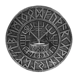 Stenska dekoracija (svečnik) Viking Compass Vegvisir - 816-8695