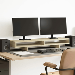 Stalak za monitor boja hrasta 100x27x15 cm konstruirano drvo