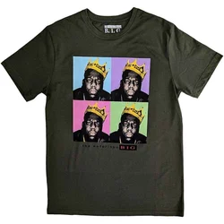 Notorious B.I.G. Crown Pop Art Green M Majica