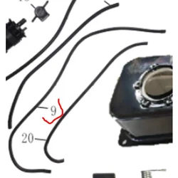 Negativna cev i l=580 mm 4041-18-00003 za skuter Motovene New Adviser