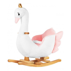 Kikka boo Plišana igračka Swan White sa klackalicom i sedištem KKB40011