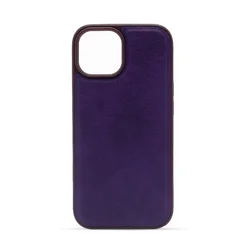 LEATHER CASE Maska za telefon za Iphone 15, Ljubičasta