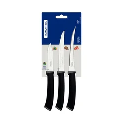 Tramontina Set noževa Felice, 3 komada, Crni