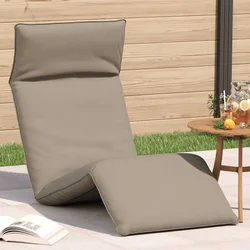 Sklopiva ležaljka za sunčanje boje taupe 175x54x8,5 cm Oxford tkanina